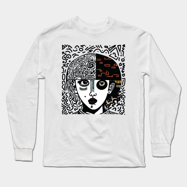 Bad Hair Day Long Sleeve T-Shirt by Chrisseee